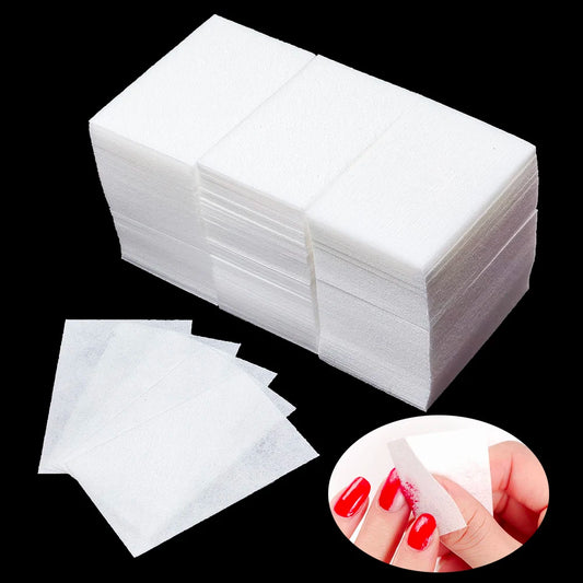 100/200/300Pcs Nail Wipe Cotton Pads Gel Nail Polish Acrylic Remover Lint Free Cotton Nail Wipes